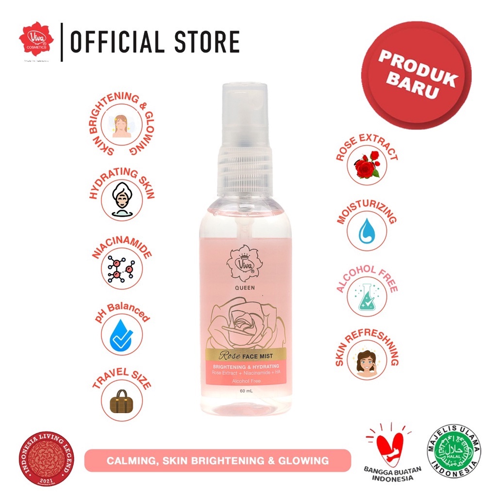 VIVA Face Mist &amp; Cleanser Series - Eye Lip Remover, Perfect Cleanse Make Up Remover / Advance Cleanse Micellar Water  / Rose Micellar Water / Rose Face Mist Original BPOM