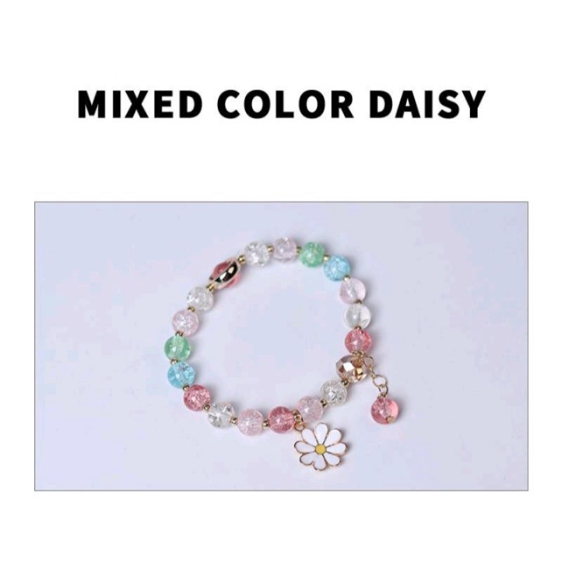 Viral Gelang Monte Kristal Rumbai Bunga Trendy