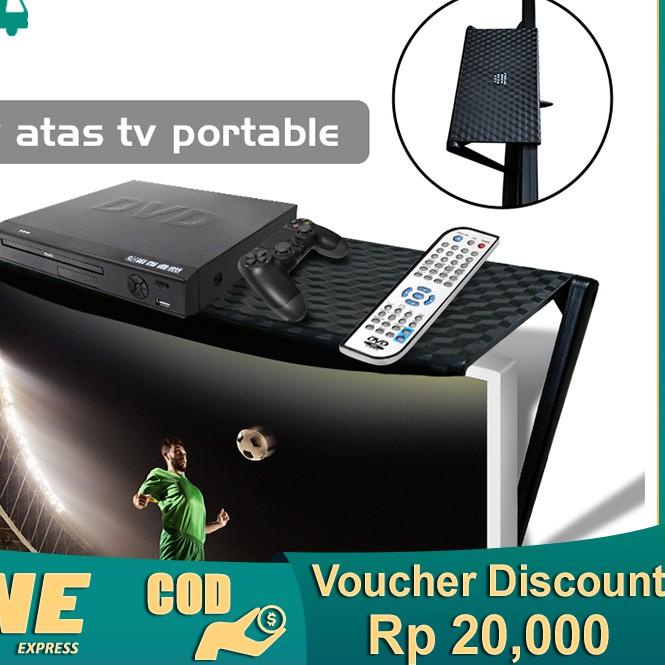 ◊ Weyon Sakura Portable Hanging TV Stand Rak Penyimpanan Gratis Punch Rack Bracket ✽