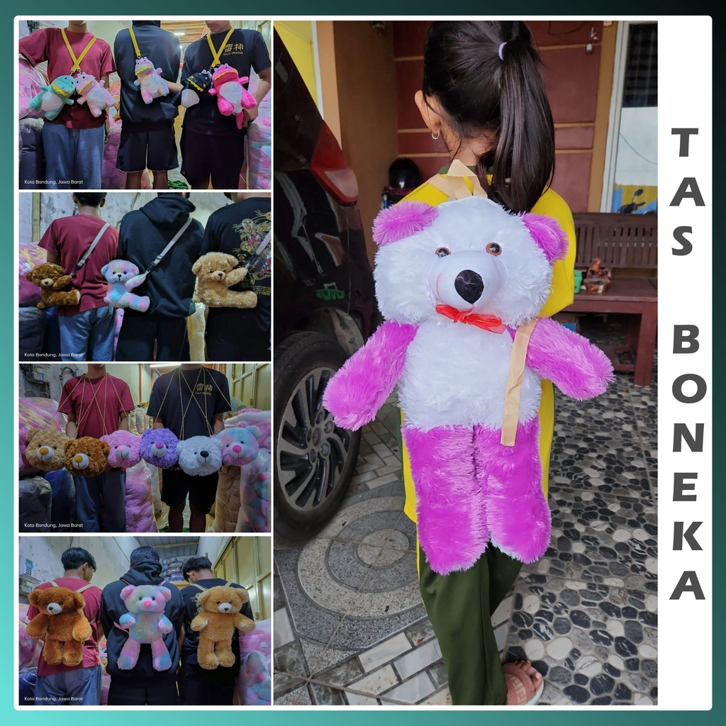 Tas Lucu bentuk Boneka / Boneka Tas / Tas Punggung Tas Boneka