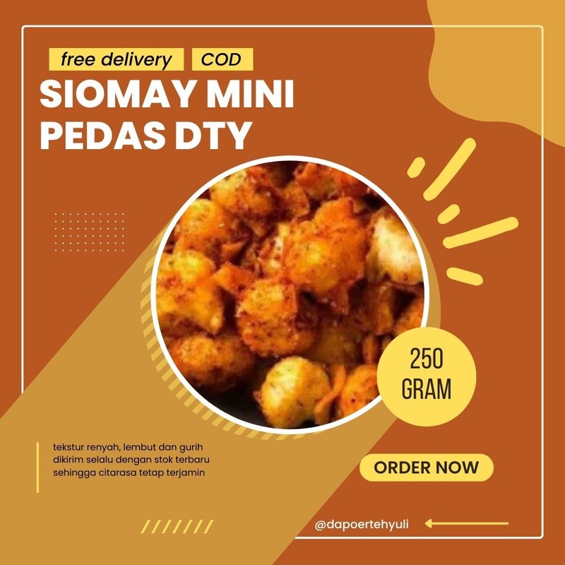

Siomay Mini Pedas DYT | Snack Kiloan | Snack Murah - 250 Gram
