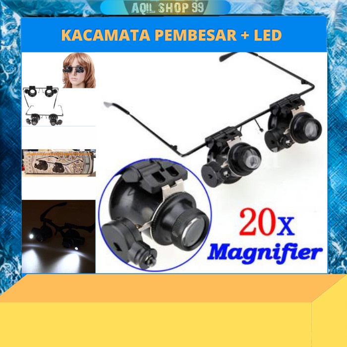 

BISA COD Gorelax Kacamata Pembesar Reparasi Jam Perhiasan 20x Magnifier - 9892A