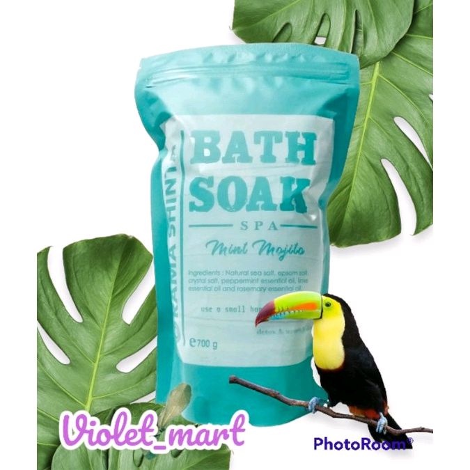 BATH SOAK SPA PREMIUM SALT MINT MOJITO GARAM SPA THERAPY KECANTIKAN