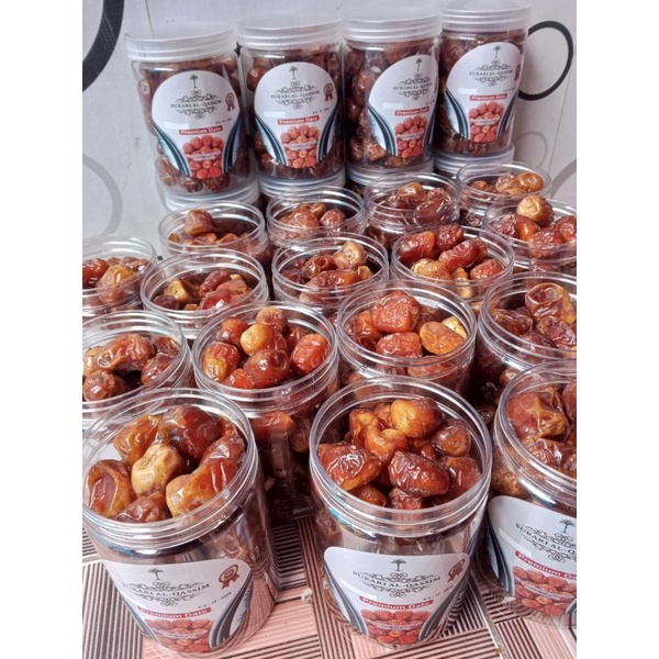 

Kurma sukari premium toples 500 gr lembut original 100%/ Raja grade A