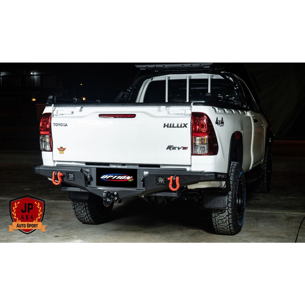 bumper belakang option sporty hilux revo/rocc