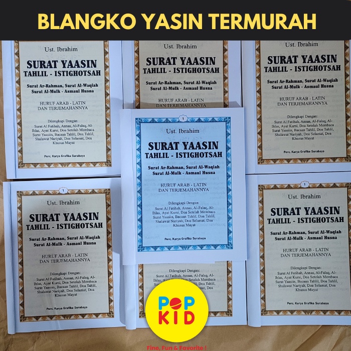 GROSIR BLANGKO YASIN TANPA COVER 128 HALAMAN - TERLARIS