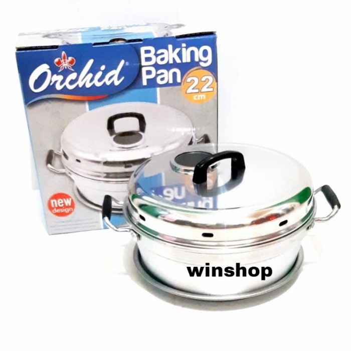 Terlaris Panci Loyang Kue Bolu/Panci Oven Cetakan Bolu/Baking Pan Orchid 22Cm