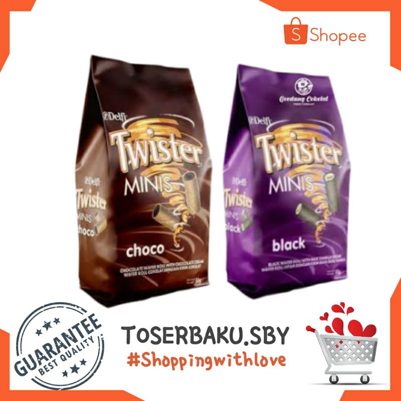 

Twister All Variant Choco & Black 70g / Astor / Wafer Roll / Agen Snack Murah Surabaya