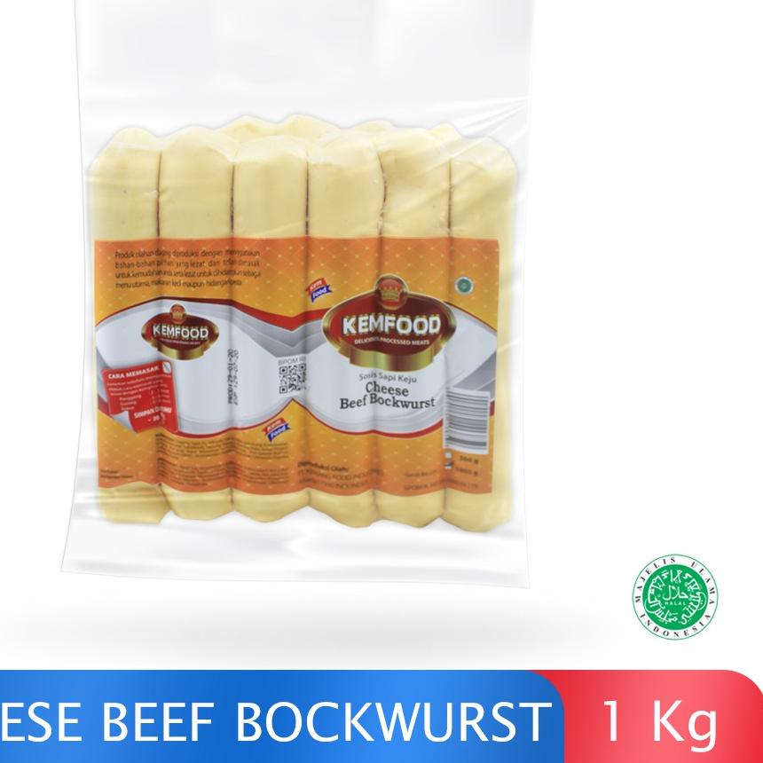 

✻ Kemfood Sosis Sapi Keju Bockwurst 1kg ™