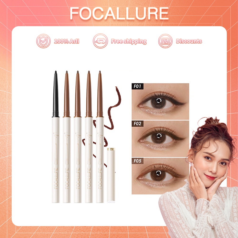 FOCALLURE #ConfidenceHalo Eyeliner Gel pencil-Tahan air Eyeliner Untuk Mata FA243