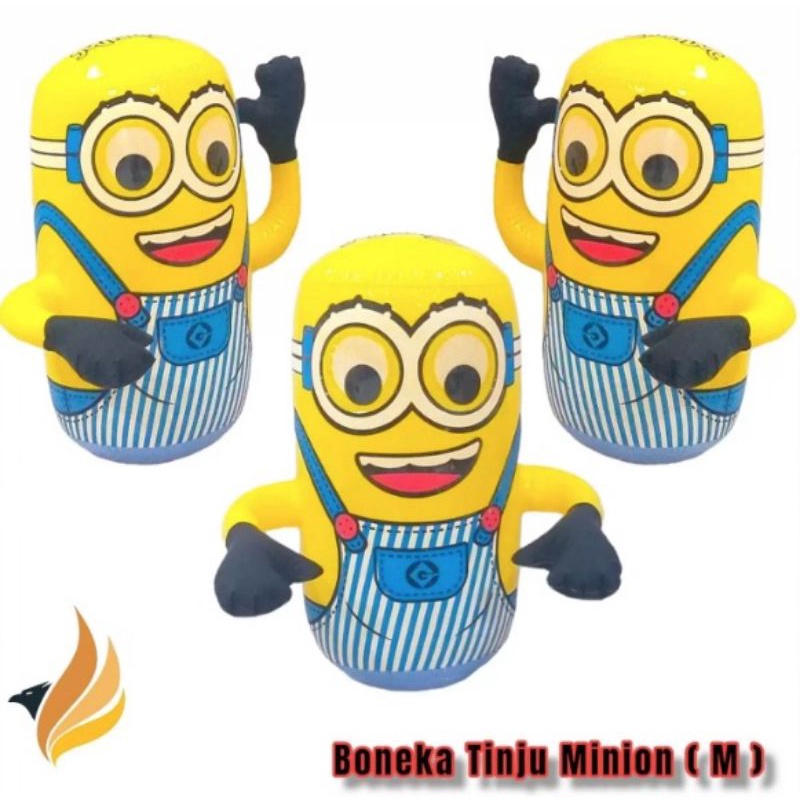mainan anak tiupan karakter minion - tiup tinju air minion - boneka tinju minion