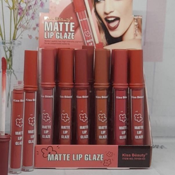 ❇ [LUSINAN] LIPGLOSS KISS BEAUTY VELVET RAINBOW COLOR / HASAYA NUDE ✲