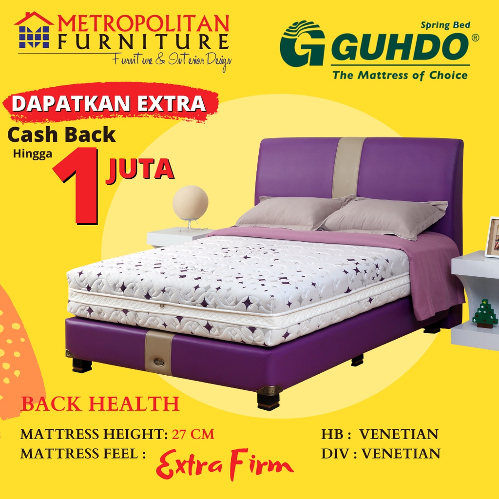 Kasur Springbed Guhdo Back Health FULL SET Venetian Style