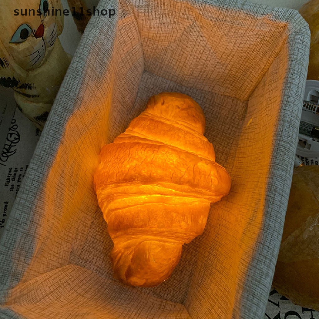 Sho Lampu Roti LED Untuk Dekorasi Lampu Malam Rumah Toko Kue Croissant Handmade N