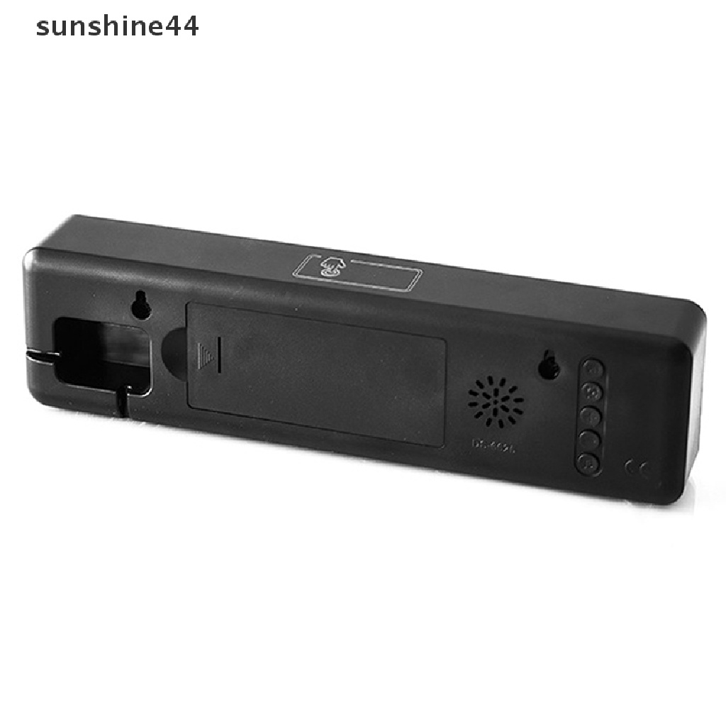 Sunshine Jam Alarm Digital LED Kontrol Suara Suhu Kelembaban Display Jam Desktop Dekorasi Meja Rumah Built-in ID