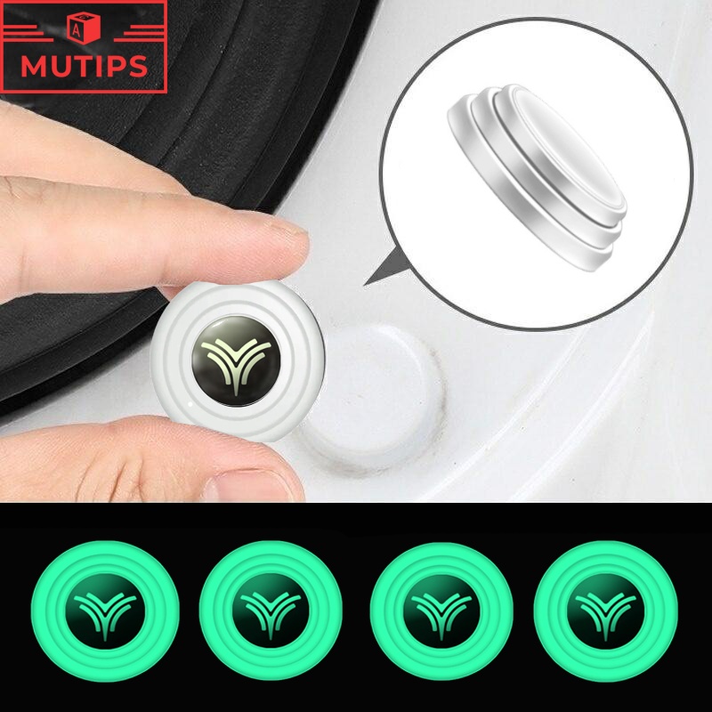 NETA 4 / 8 / 12 / 16Pcs New Luminous Type Car Door Trunk Anti Shock Collision Pad Silicone Sticker Reduce Noise Buffer For v
