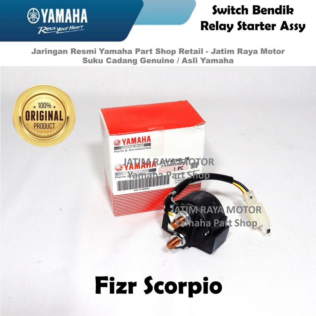 SWITCH RELAY BENDIK STARTER ASSY FIZR SCORPIO ASLI ORI YAMAHA