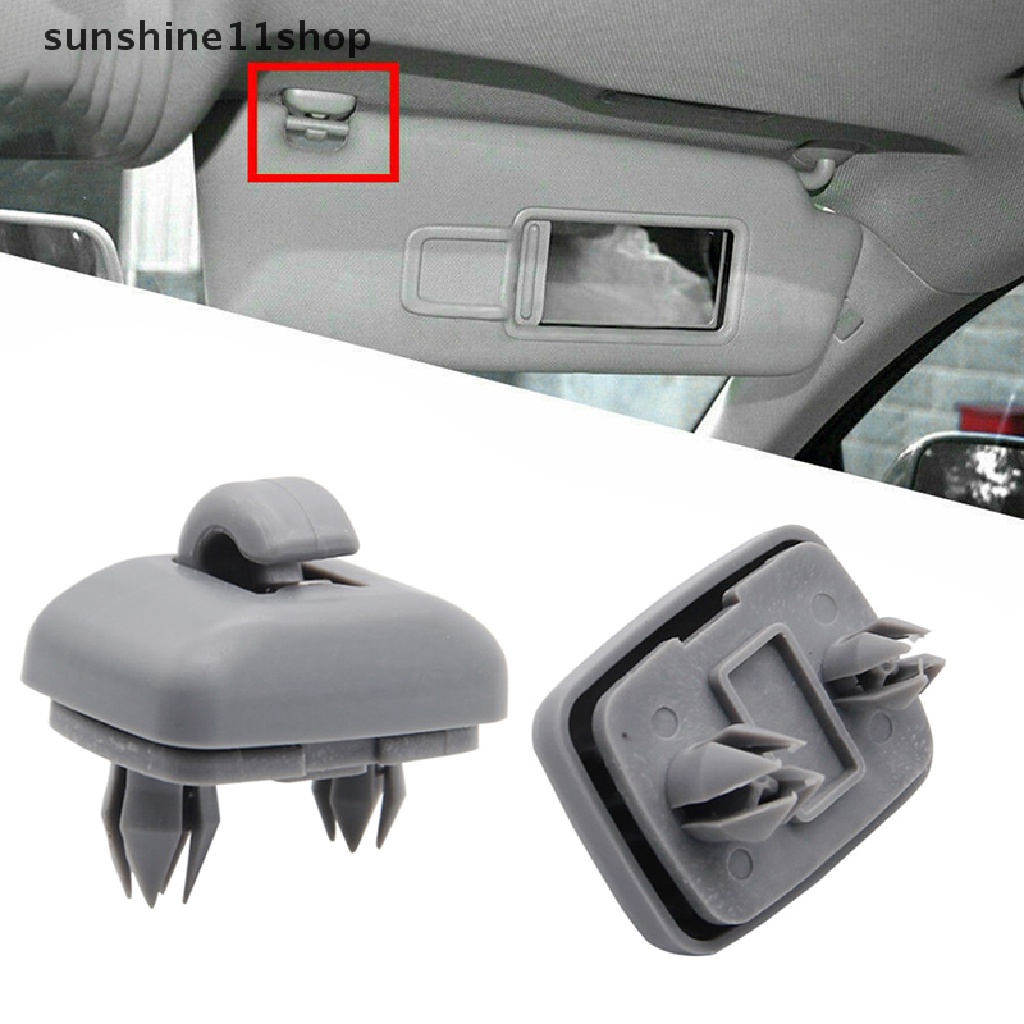 Sho Car Sun Visor Clip Holder Hook Gantungan Pengikat Klip Holder Untuk A3 A4 LA5 A6 LQ5 Q3 8U0857562A 8E0857562 Interior N