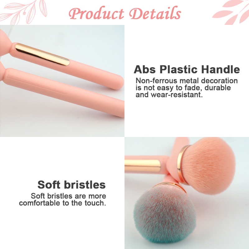 Professional Foundation Loose Powder Brush/Brush Kontur Bulu Halus Besar/Alat Makeup Wanita Serat Wol Imitasi