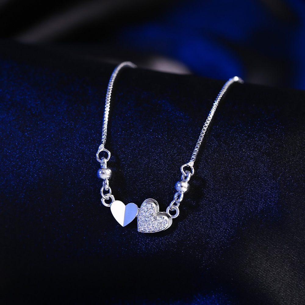 ✅✨COD Kalung Titanium Anti Karat Dan Anti Luntur Fashion Cinta Liontin Aksesoris Stainless Steel Korea Cantik Perhiasan D052