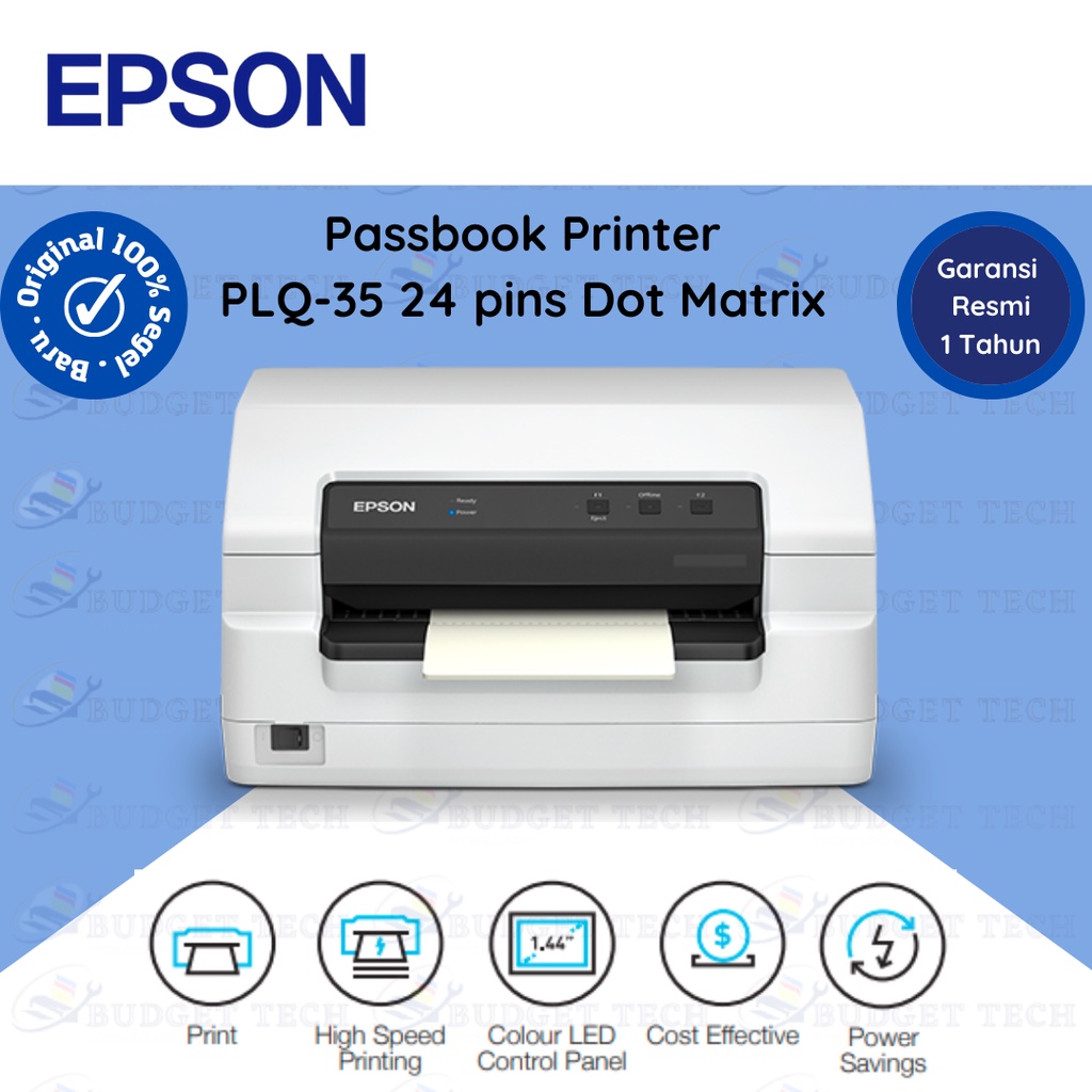 Printer Epson PLQ-35 PLQ 35 PLQ35 Passbook Printer - Pengganti PLQ30 GARANSI RESMI