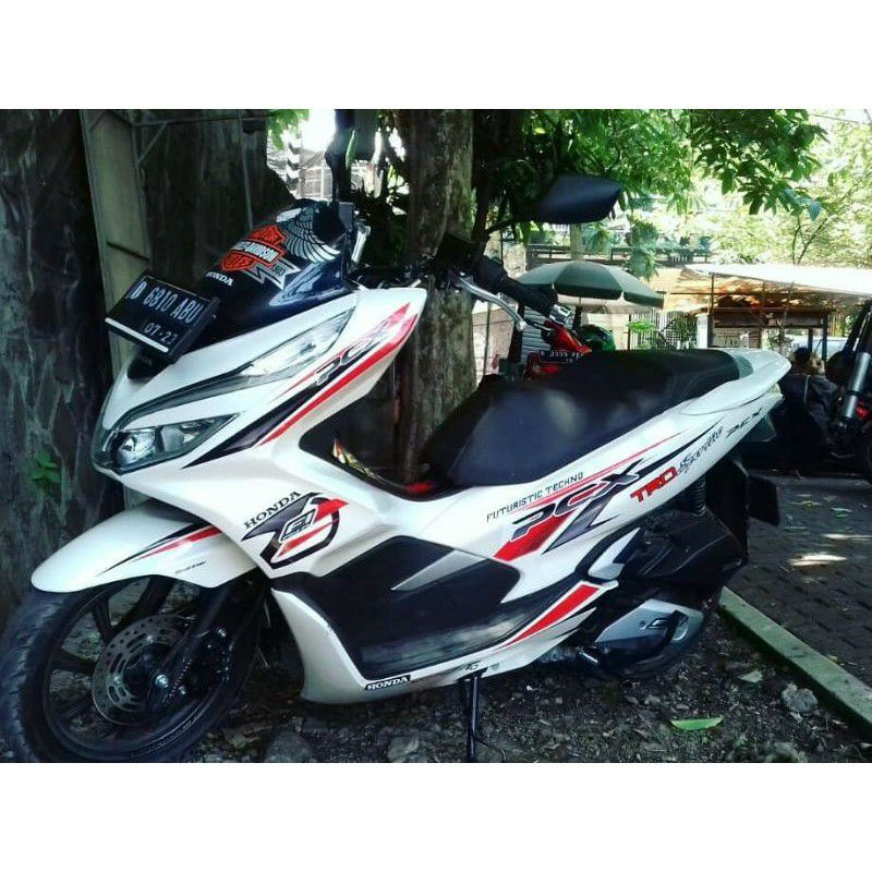 STICKER STRIPING PCX LAMA STIKER PCX 150 OLD LIS VARIASI HONDA PCX