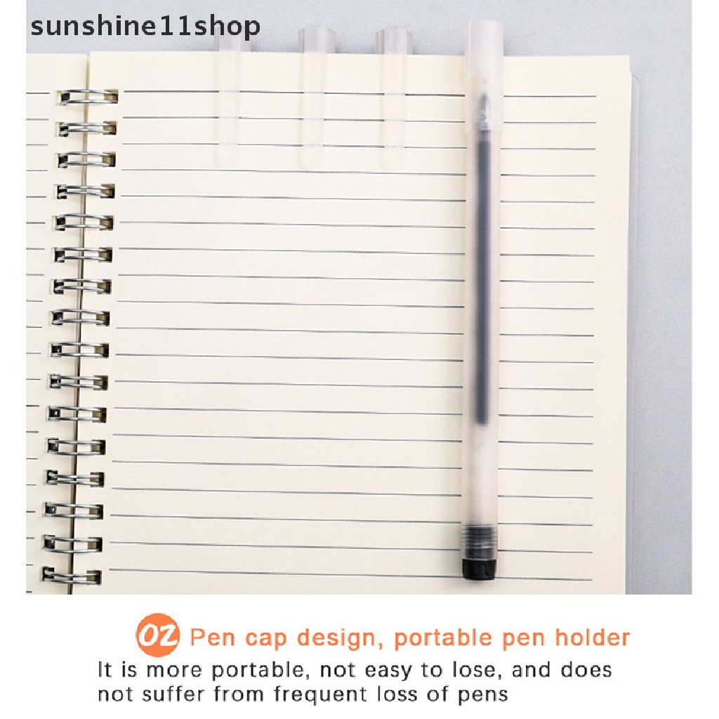 Sho 10Pcs 0.5mm Hitam Gel Pen Lucu Alat Tulis Pena Netral Untuk Sekolah Kantor Perlengkapan Ujian Alat Tulis Sig Pen N