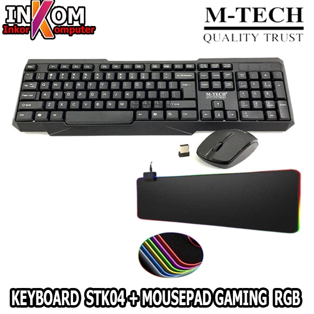 KEYBOARD PLUS MOUSEPAD GAMING / KEYBOARD MOUSEPAD