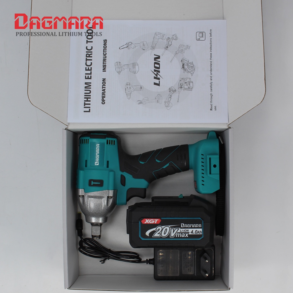 Dagmara 1/2 Inch 300N.m Brushless Heavy Duty Cordless Impact Wrench Y0155