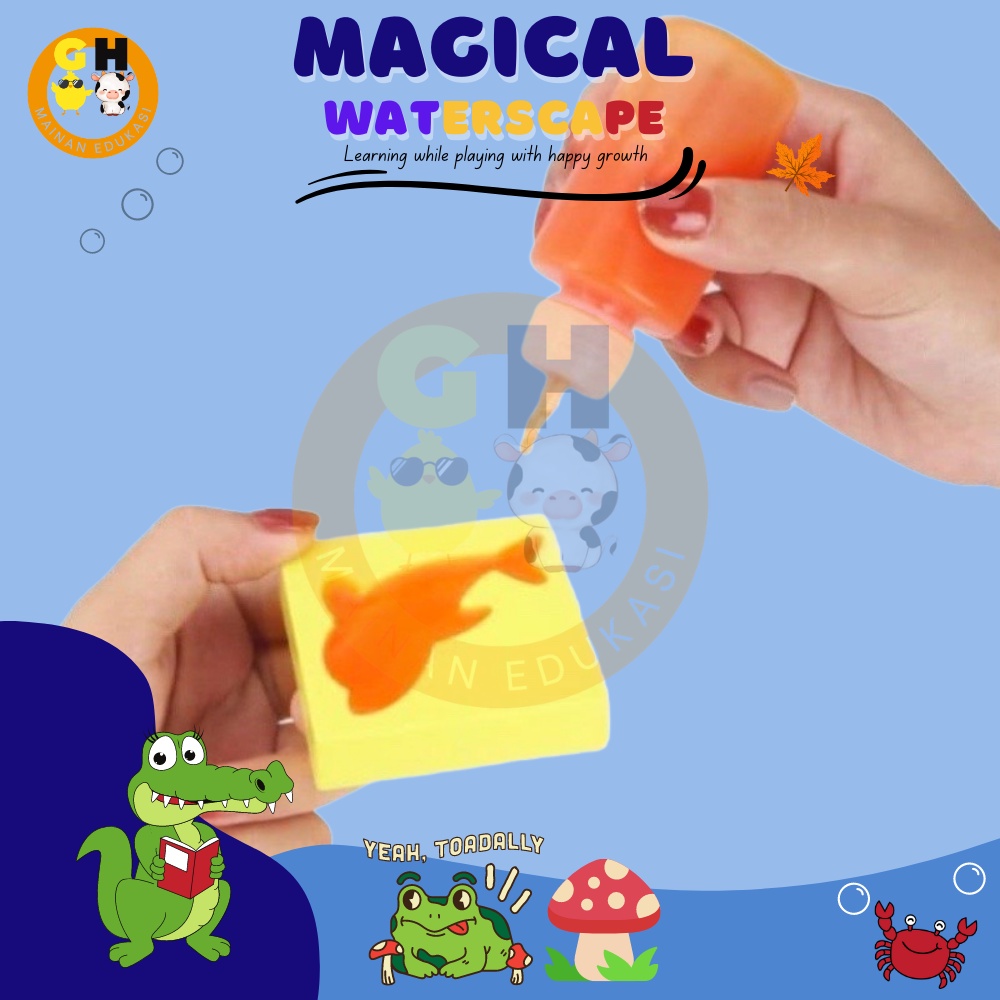 Magical Waterscape Mainan Edukasi Gel Cetakan Jelly Air Ajaib DIY Montessori