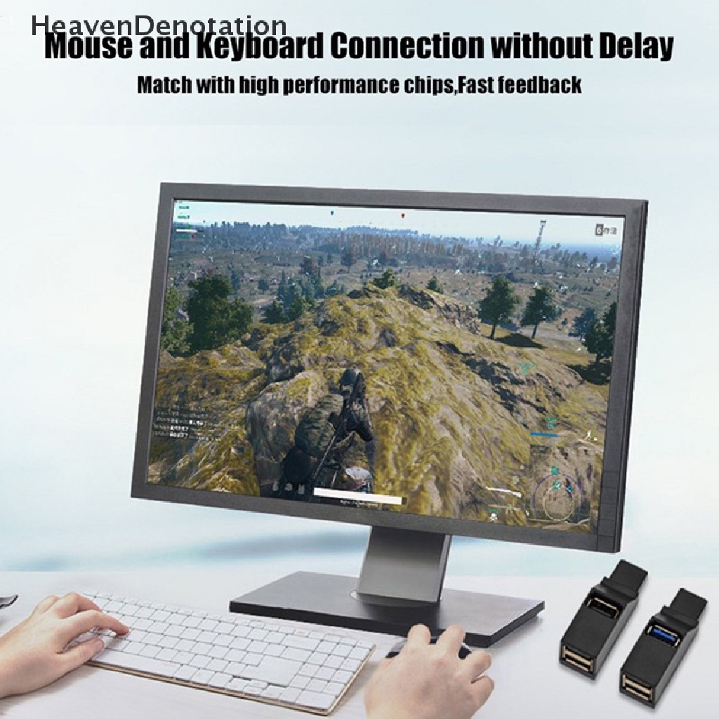 [HeavenDenotation] Wireless 3in1 USB 3.0 HUB Adapter Extender Kotak Splitter Mini 3port Untuk Laptop Macbook Ponsel Kecepatan Tinggi U Disk Reader HDV