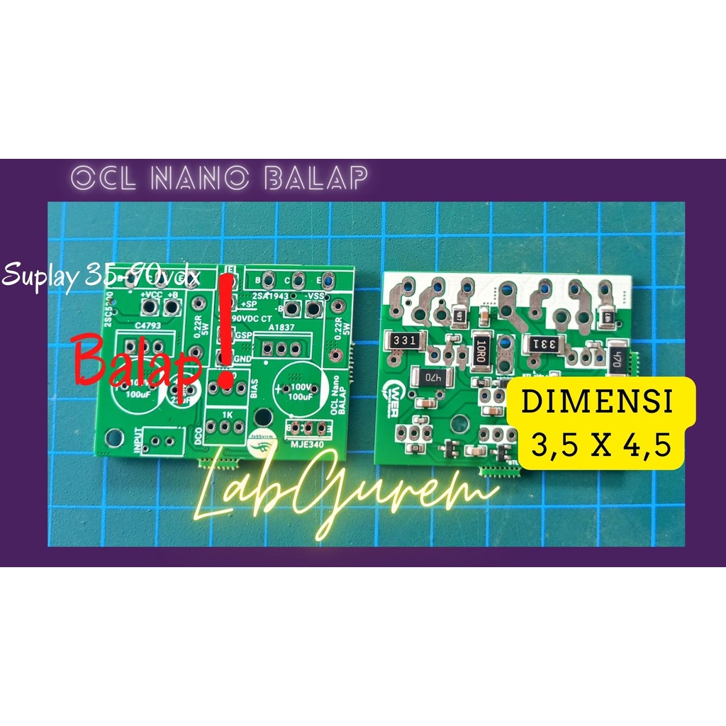 KIT OCL MINI NANO SMD SUPAY 35VDC~90VDC UPDATE 1500w