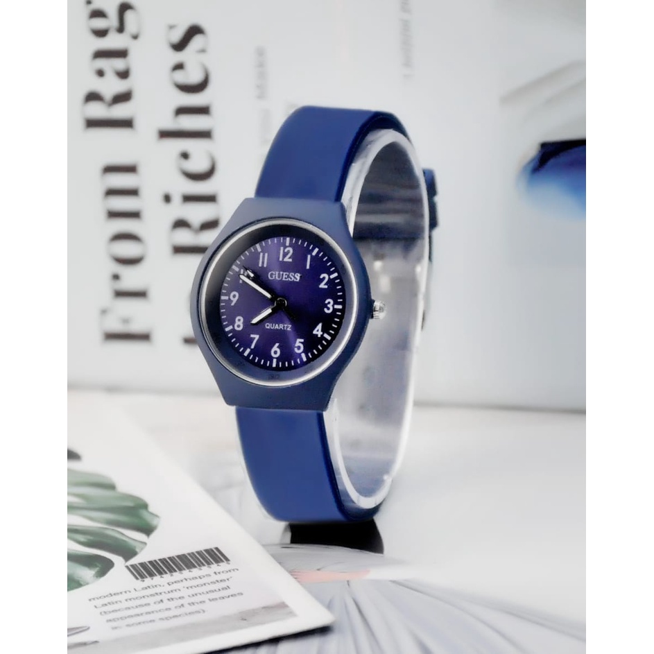 BAJ Jam Tangan Quartz Strap PU Analog Casual Gaya Retro Wanita &amp; Pria Ulzzang Watch Korean Fashion RM073