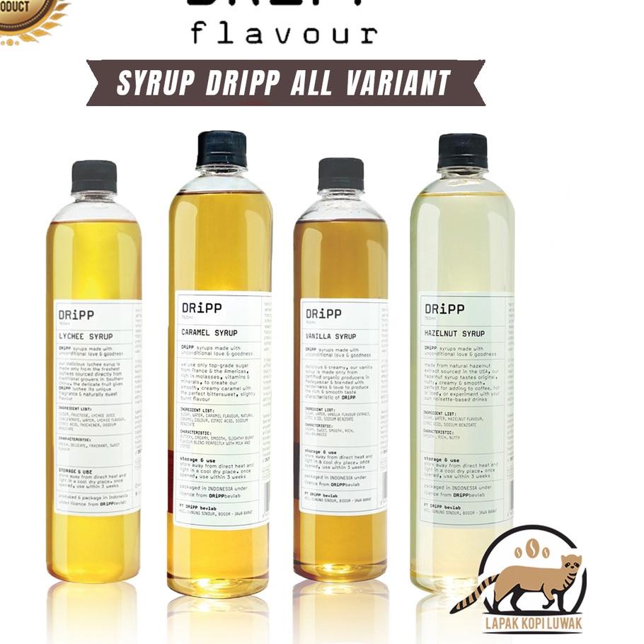 

۩ Dripp Syrup All Variant - Sirup Dripp Pandan, Caramel, Hazelnut, Vanilla, Lychee, Palm Sugar ❋