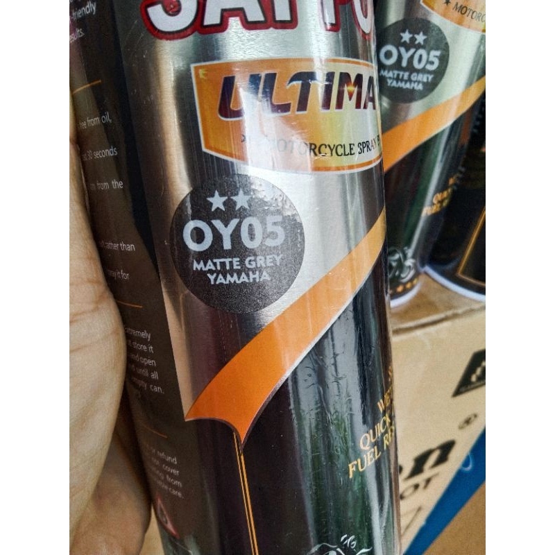 cat spray pilok pilox cat semprot sapporo saporo ultimate OY05  matte grey yamaha 400ml abu doff