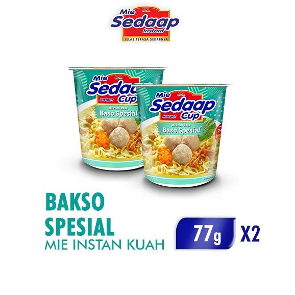 

Free Ongkir/ Mie Sedaap Instan Cup Bakso Spesial 77 gr