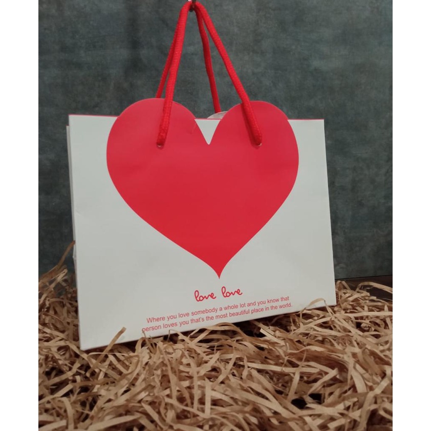 

paperbag valentine paper bag valentine gift kantong tenteng goodie bag kantong hadiah tas kado