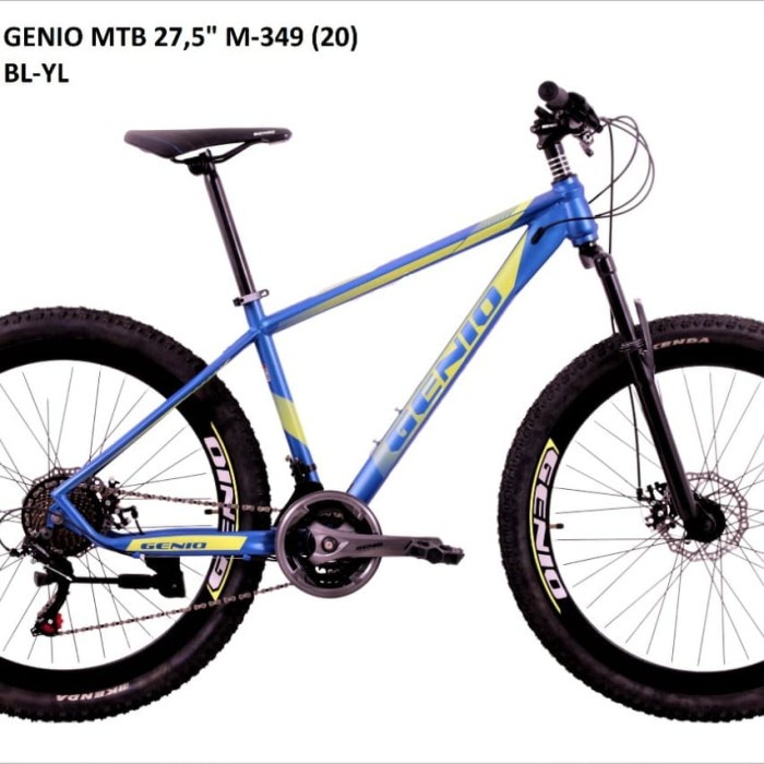 Khusus Gojek Sepeda Mtb 27,5" Genio M 349 By United 24 Speed #Original