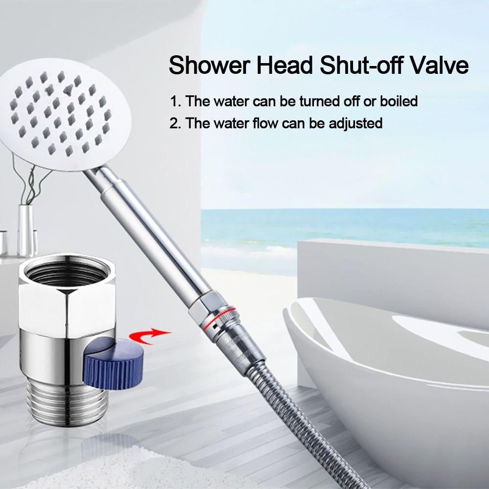 TOP Diverter Valve Shower Kamar Mandi Lurus-Melalui Aksesori Keran Air Mematikan Katup Sudut