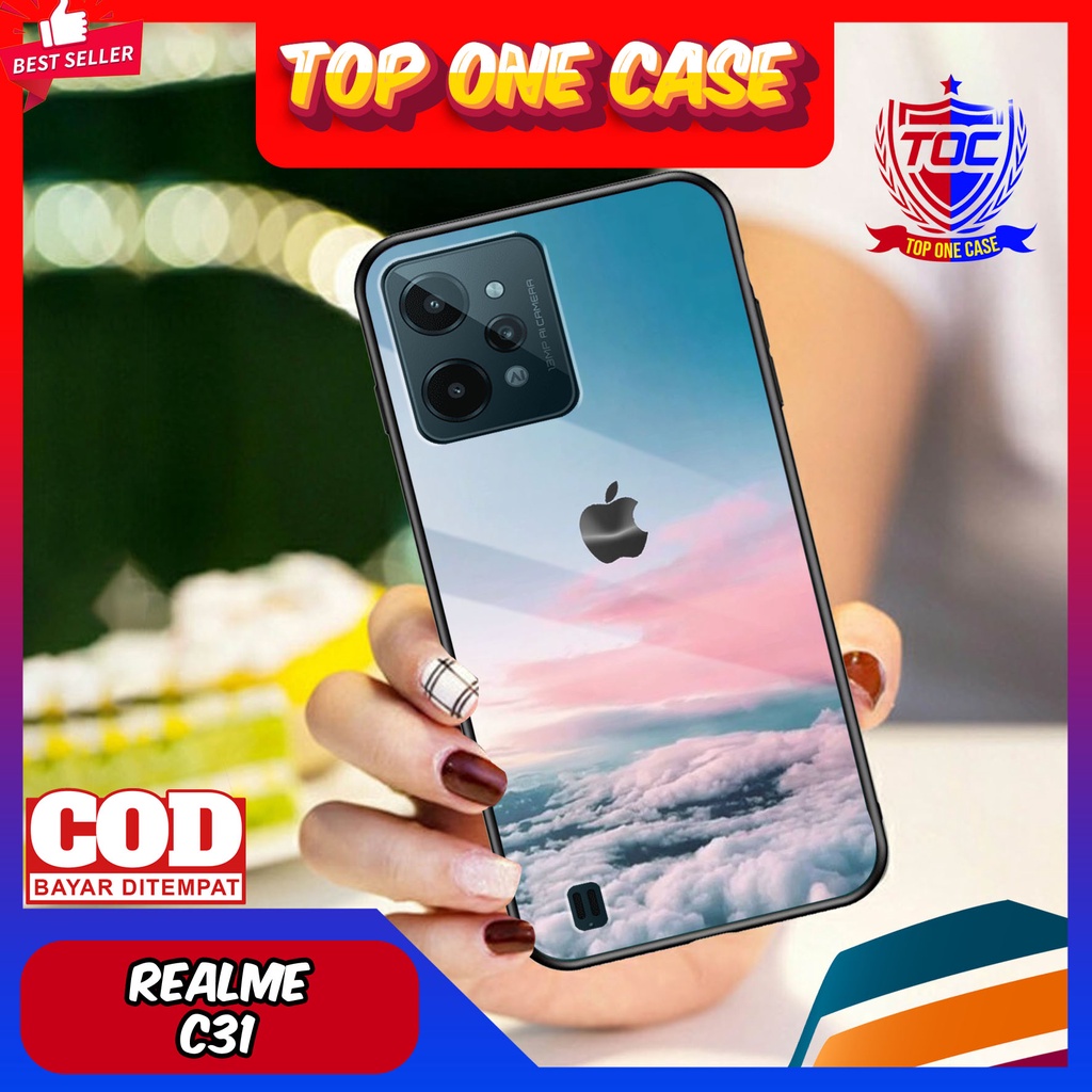 Case REALME C31 - Casing REALME C31 Terbaru 2021 TOP ONE CASE [  MOTIF MARBLE ] Silikon REALME C31 -