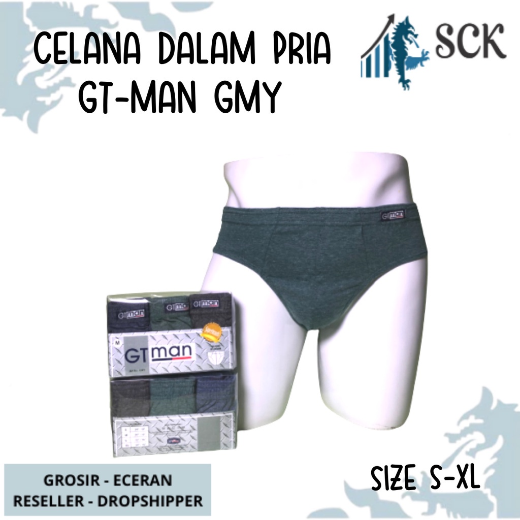 [ISI 3] CD Pria GT-MAN GMY Bahan Katun / Pakaian Dalam Pria - sckmenwear GROSIR