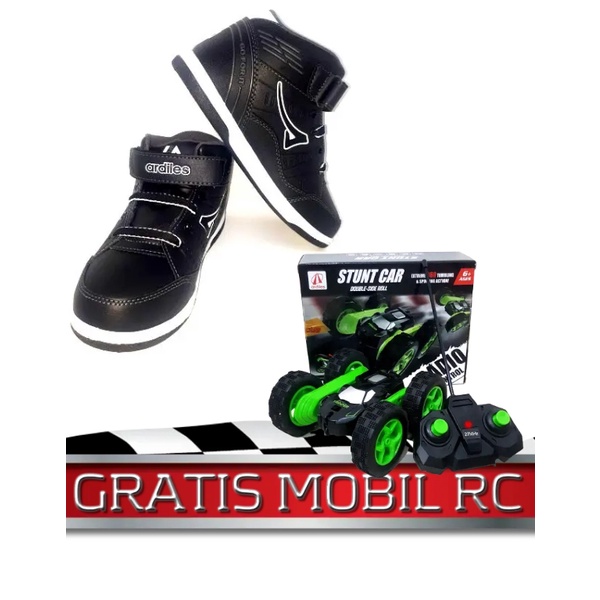 GRATIS MOBIL RC Sepatu Ardiles Anak TK PAUD SD Sepatu Sekolah anak Free Mainan mobilan RC