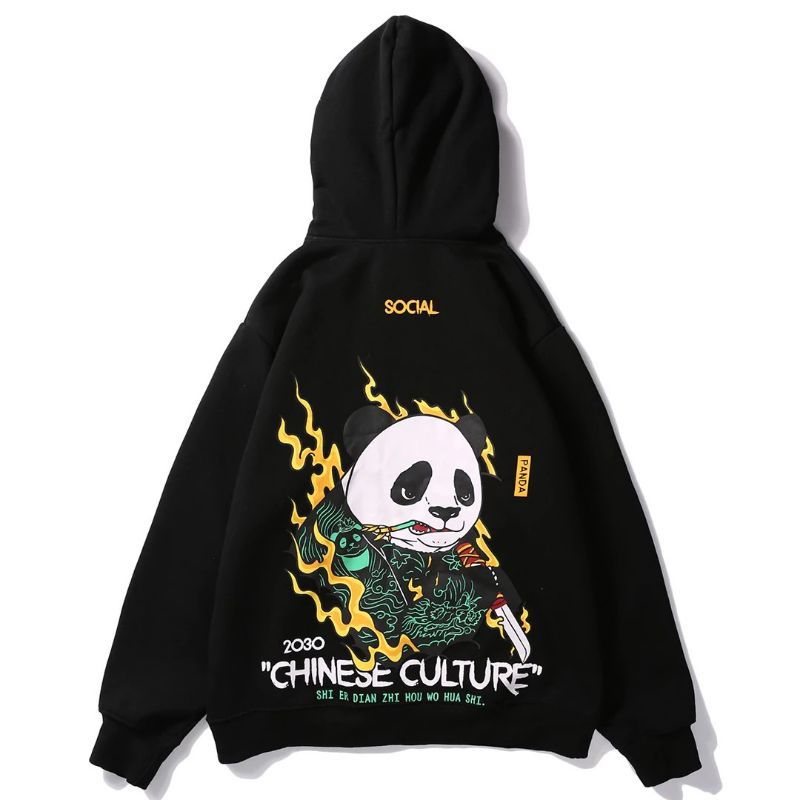 (PROMO) Jaket Sweater Hoodie Zazomde Hitam Make Money Panda Pria Wanita Switer Hodie Big SIZE M L XXL XXXL XXXXL XXXXXL Cowo Cewe Sweeter Hodie Animasi Keren Suiter Hoodi Kartun Panda Suwiter Hodi Bahan Flecee Tebal Hoddie Distro Premium