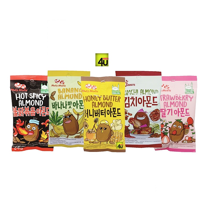

Nuts Holic - Snack Kacang Almond - 30g IMPORTED
