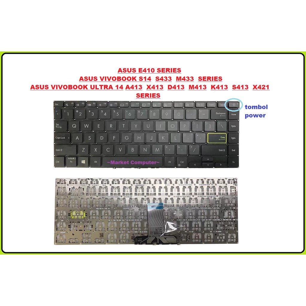 Kibot Keypad Keyboard Laptop Notebook Asus VivoBook Ultra 14 A413 A413e A413ep A413f A413fa A413d A4