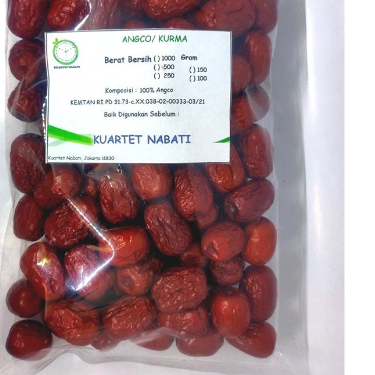 

➽ 1000gr Angco - Hong Zao (Red Dried Dates) Premium Dengan Varian Ukuran Jumbo/ Besar/ Sedang/ Kecil ֍