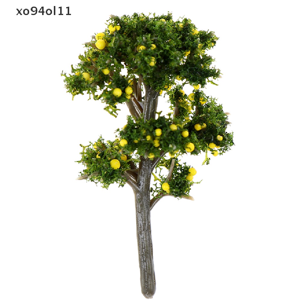 Xo 1Pc Ornamen Taman Mini Miniatur Resin Pohon Buah Kerajinan Peri Dekorasi Taman OL