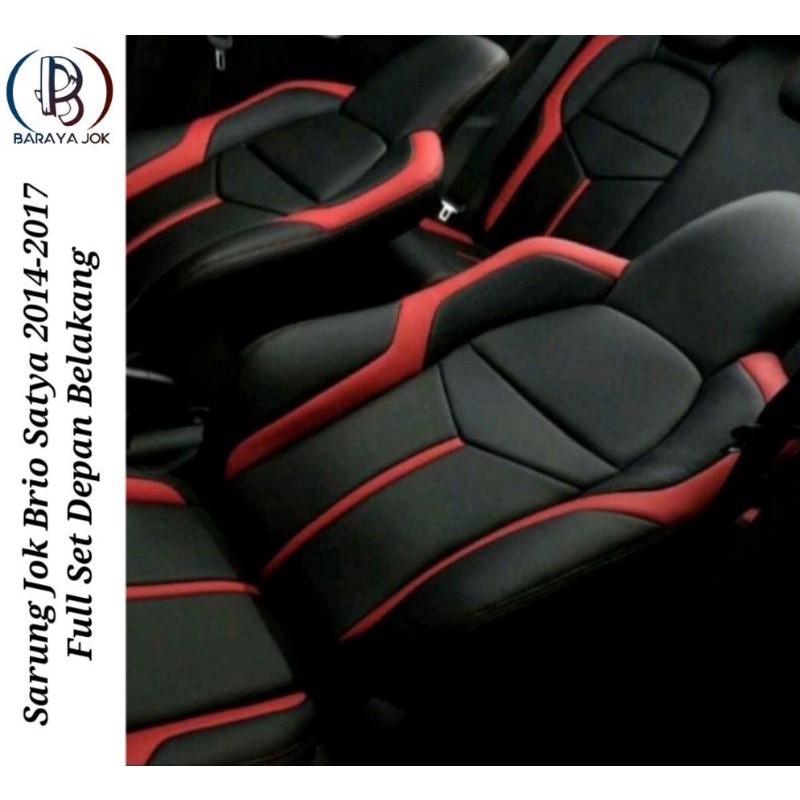 sarung jok kulit mobil Brio satya Brio RS full set