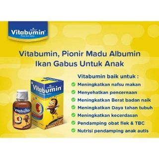 HAZELCARE Madu Vitabumin Ekstrak Albumin Ikan Gabus Nutrisi Multivitamin Anak Nafsu Makan Asli Original 60ml 60 ml /130ml 130 ml