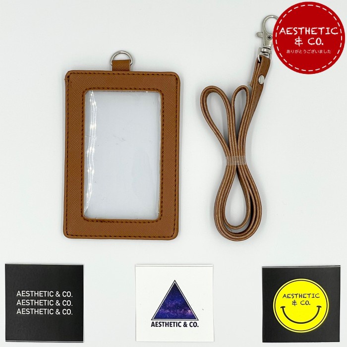 

Terlaris Lanyard Id Card Name Tag Mika 2 Sisi Transparan - Premium V.03